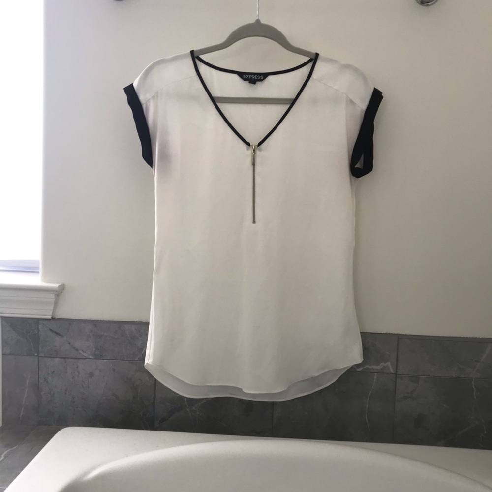 Express silky zip up gramercy tee